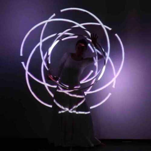 8 led hoop show video mapping